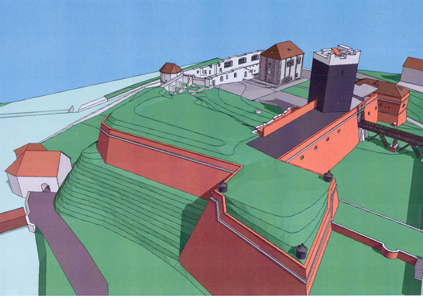 Plan der Burg Eger